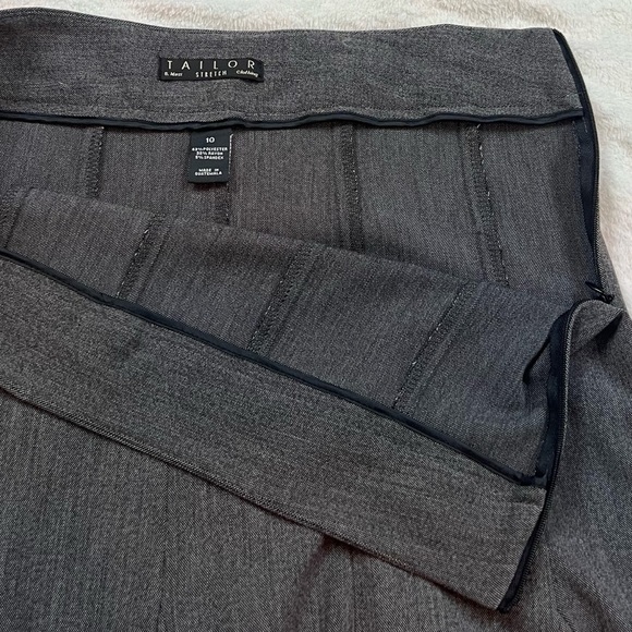 Tailor B. Moss Flare Midi Skirt Gray Women’s Size 10 Stretch Solid Mid Rise - Picture 5 of 8